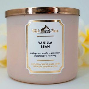 White Barn Candle 3 Wick Bath and Body Works Vanilla Bean